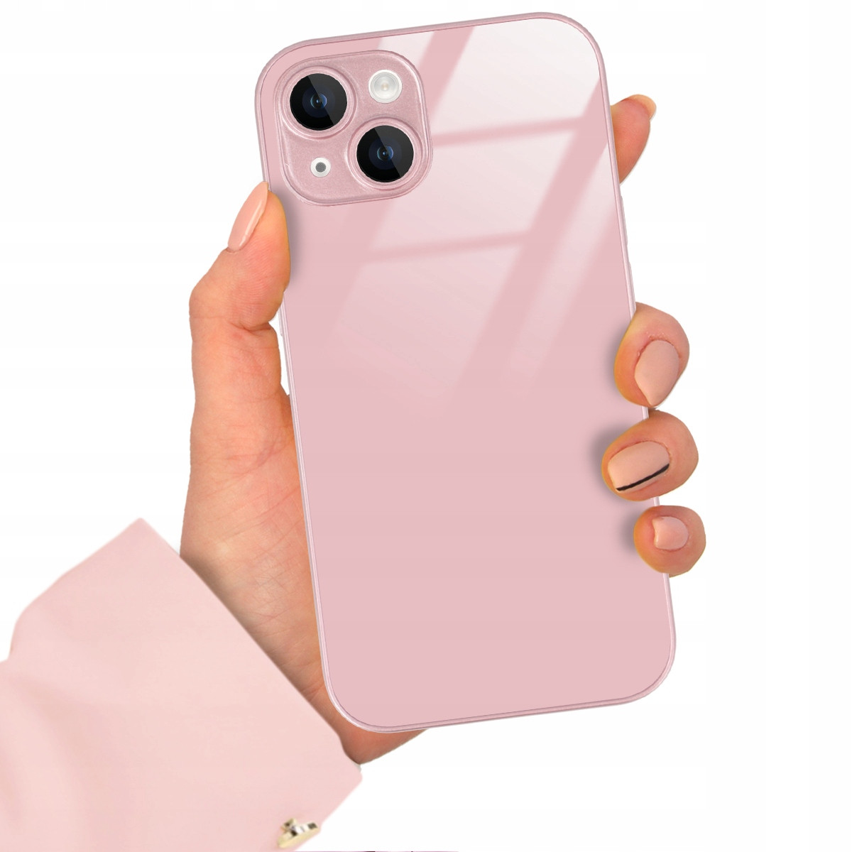 Pouzdro Skleněné Růžové Pro Iphone 14 Odolné Case