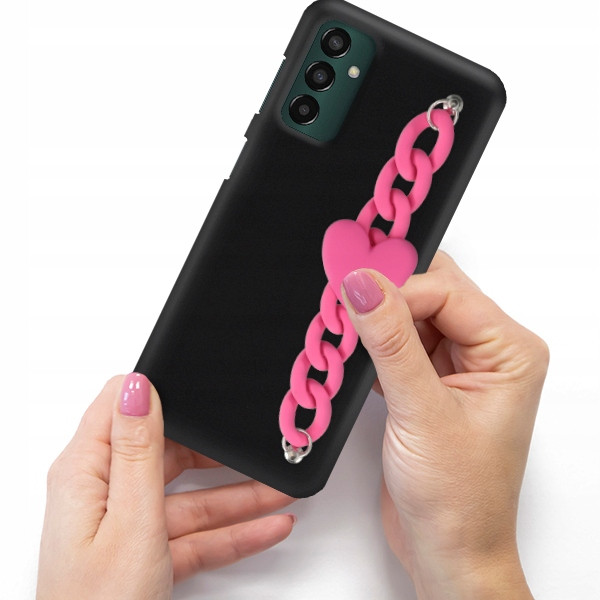 Pouzdro Matné Černé Blink Pro Samsung M13 4G Srdce