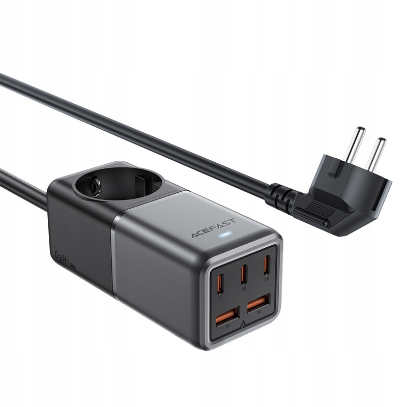 Nabíječka stolní nabíjecí stanice Z2 GaN 75W Pd 3x Usb-c 2x Usb-a černo-