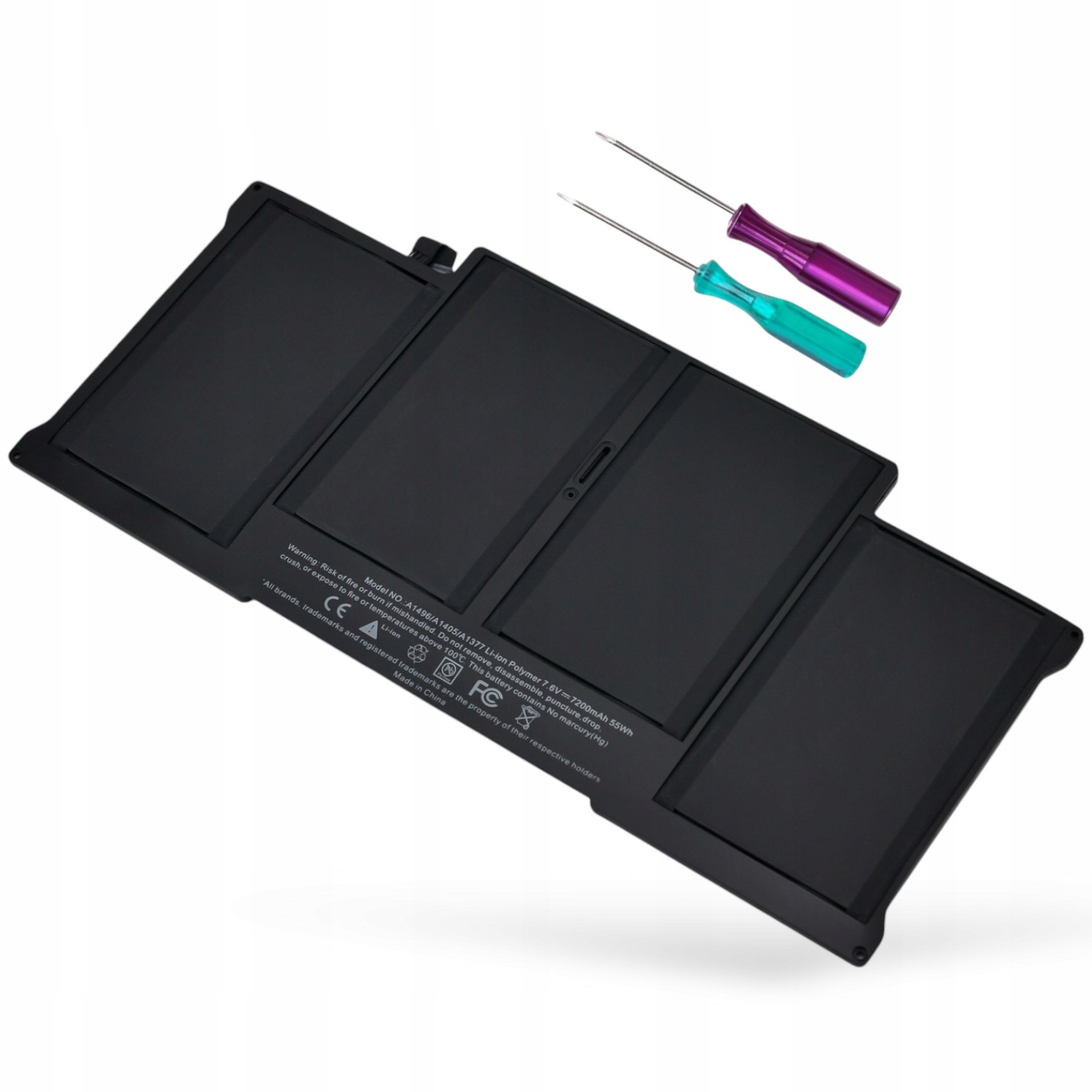 Baterie pro Apple A1377 A1405 A1496 A1466 A1369 MacBook Air 13 7200mAh 55Wh