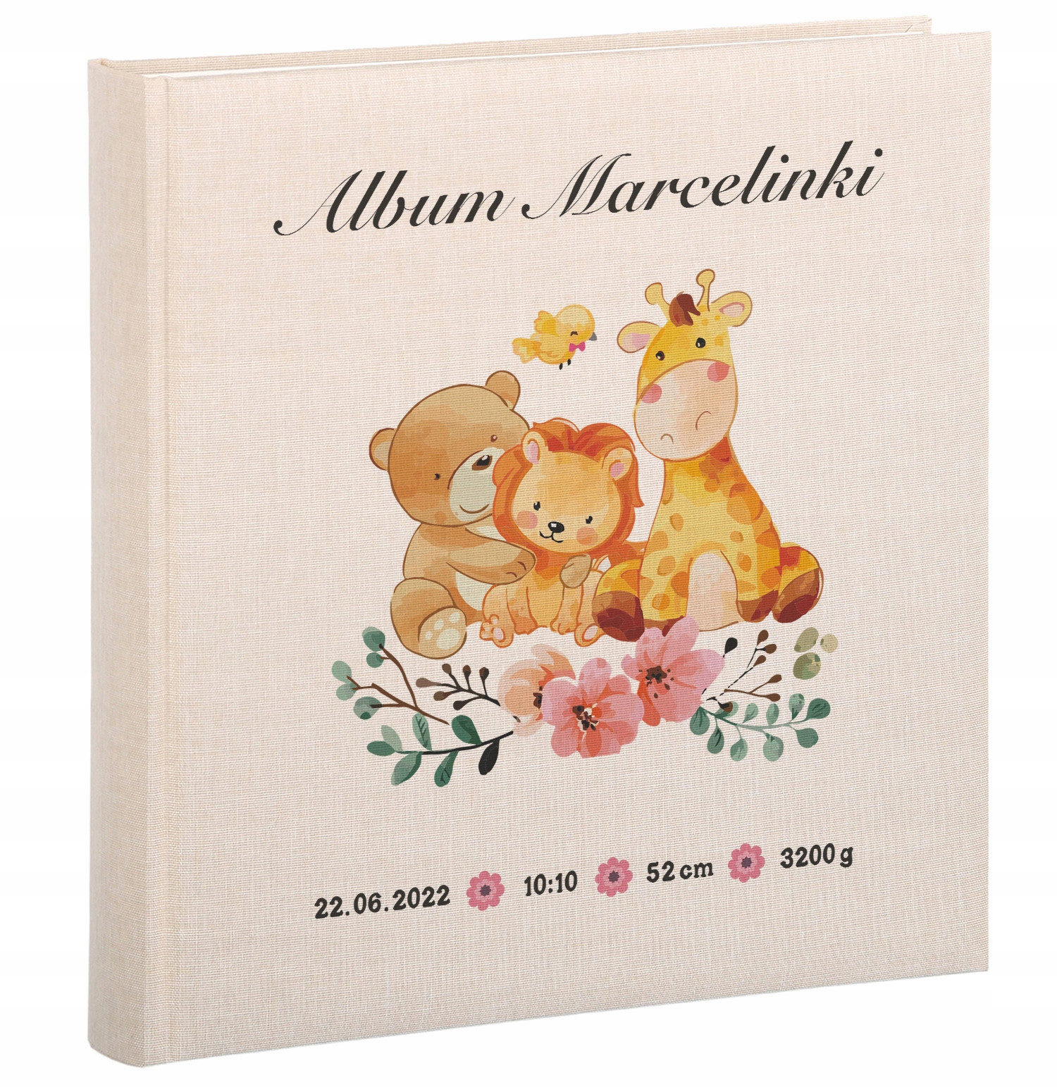 Fotoalbum Dítěte vlepovací 30 karet Potisk Křest Ráček Goldbuch