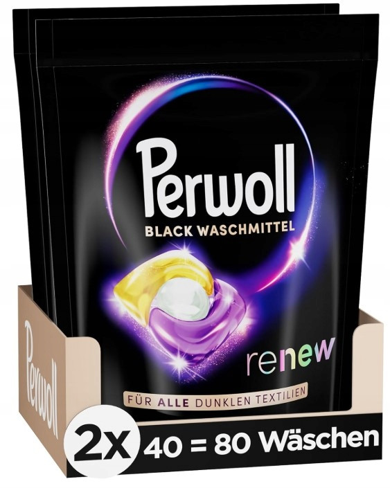 Perwoll Renew Caps Black prací prostředek 80 (2 x 40 praní)