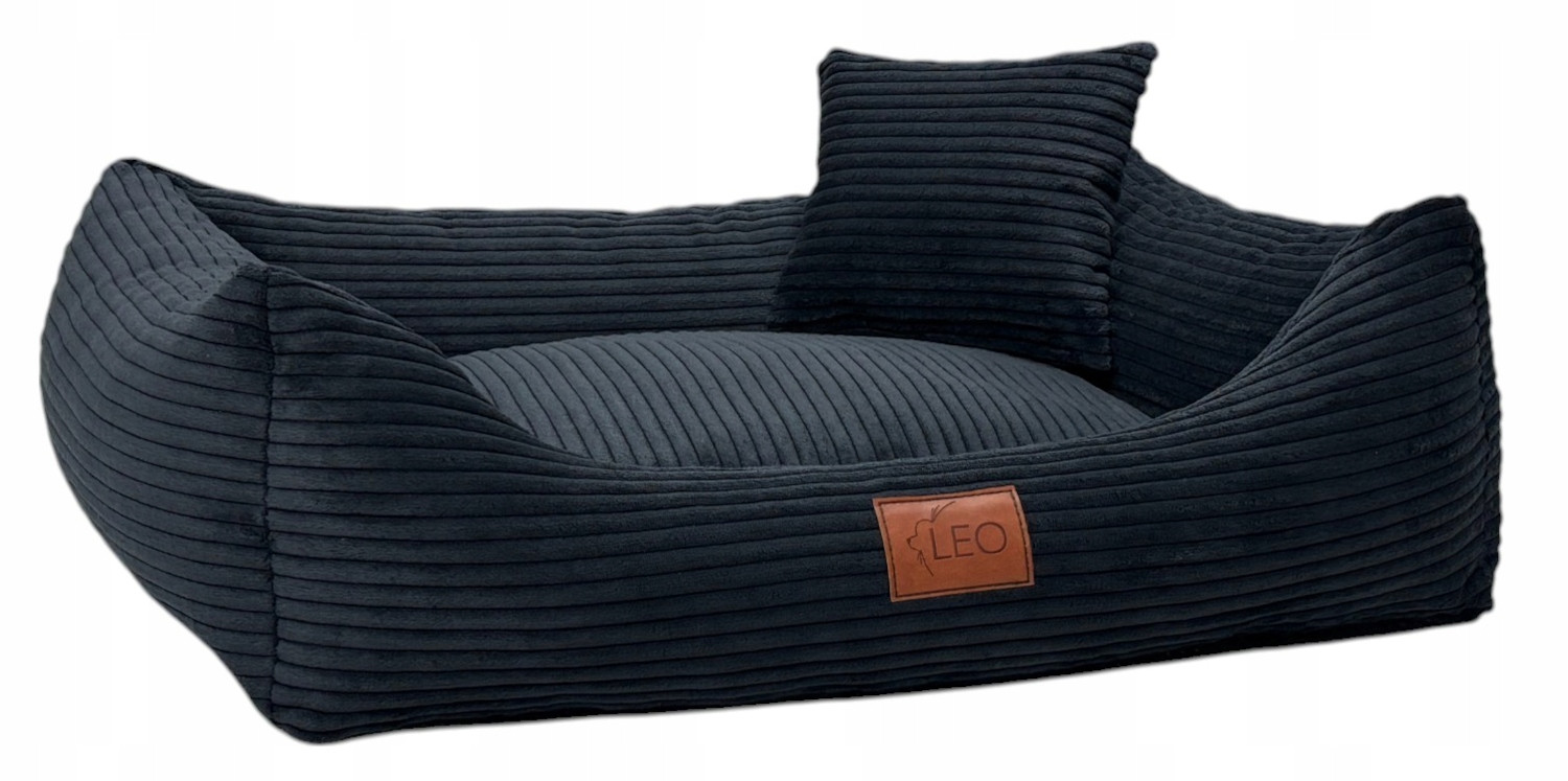 Leo4dog pelíšek pro psa Manšestr prací potah . Černá XXL 130x100