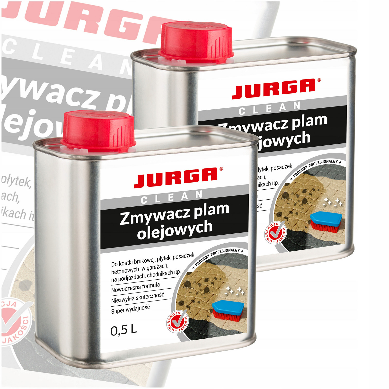 Čistič olejových skvrn na obtěžující skvrny 0,5L Jurga Sada 2 kusů