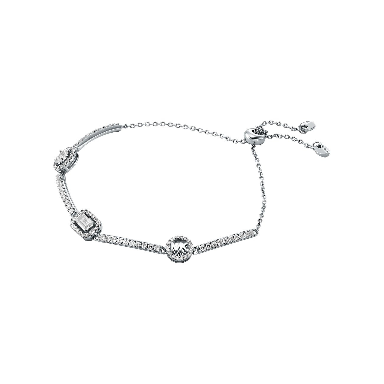 Michael Kors Něžný stříbrný náramek se zirkony Brilliance Kors MKC1715CZ040