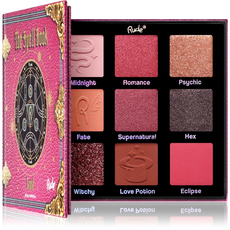 Rude Cosmetics The Spell Book paletka očních stínů odstín Lust 10.8 g