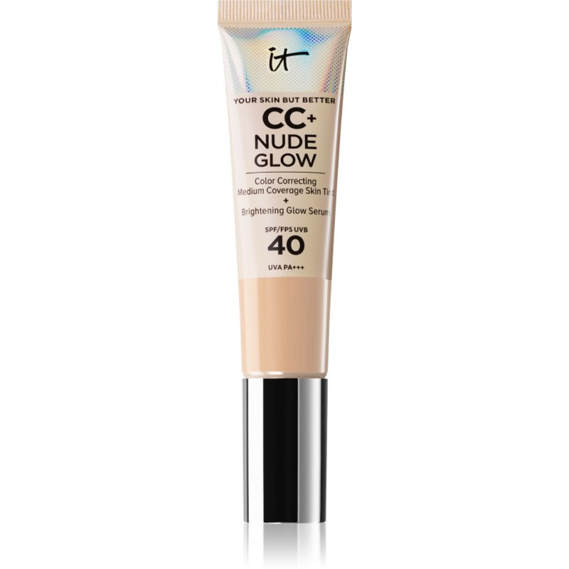 IT Cosmetics Your Skin But Better CC + Nude Glow make-up pro rozjasnění pleti SPF 40 odstín Fair 32 ml