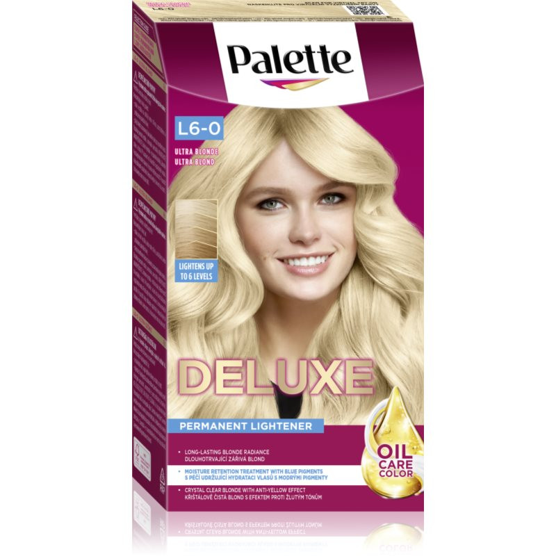 Schwarzkopf Palette Deluxe odbarvovač pro zesvětlení vlasů odstín L6-0 Ultra blond 1 ks