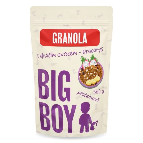 Big Boy Proteinová Granola 360 g dračí ovoce eko varianta