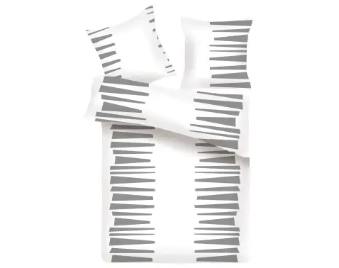 Povlečení Porto 140x200 cm, šedo-bílé