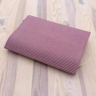 Obal na knihu - Proužky vínové (S)