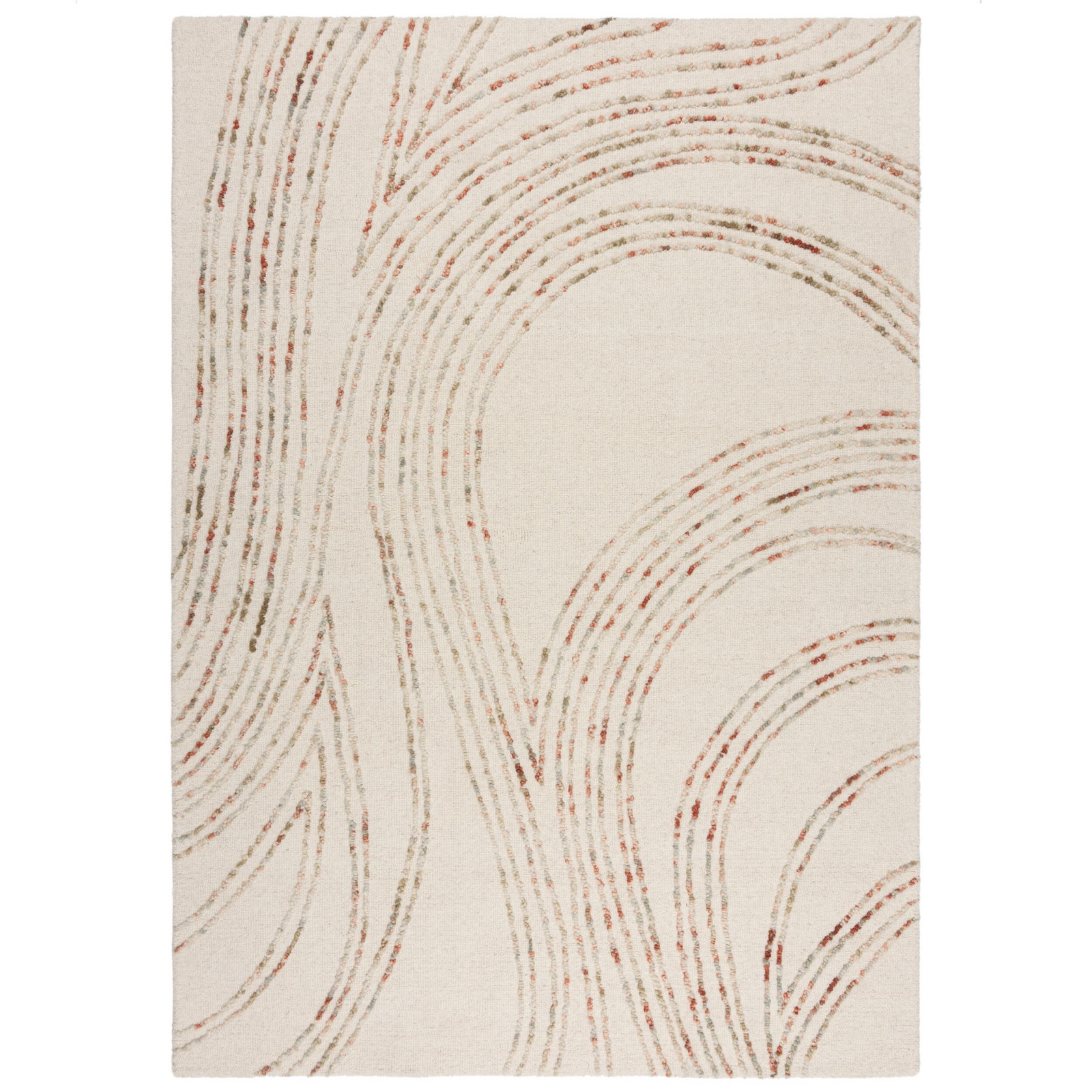 Kusový koberec Memphis Abstract Swirl Natural/Orange - 120x170 cm Flair Rugs koberce