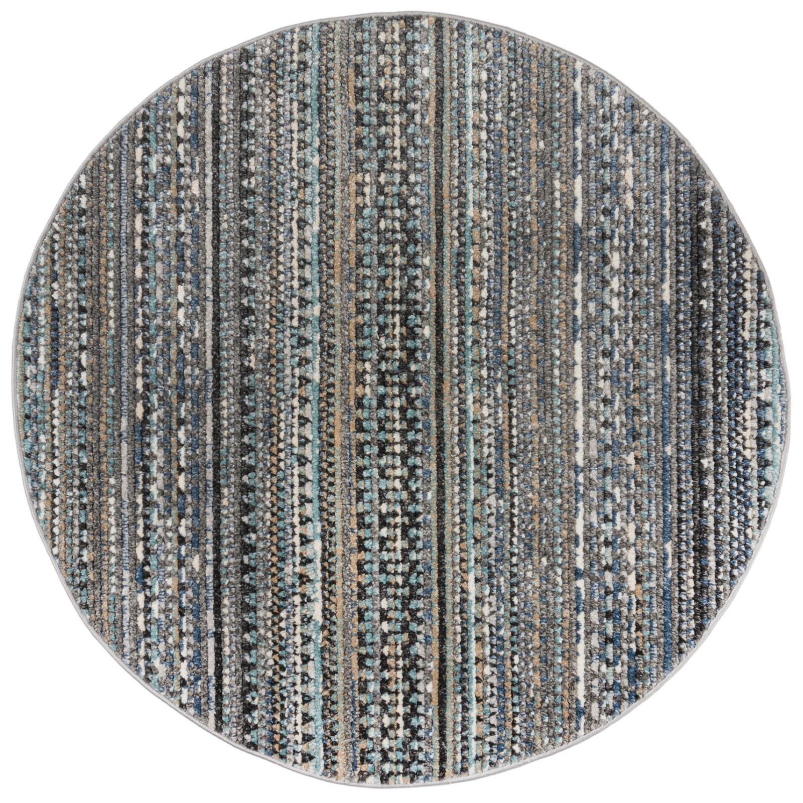 Kusový koberec Santiago Camino Blue kruh - 140x140 (průměr) kruh cm Flair Rugs koberce