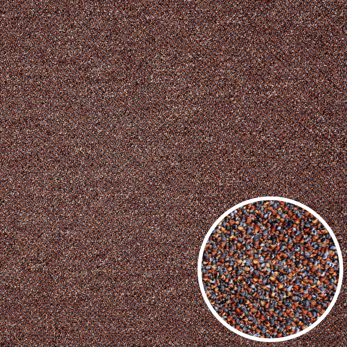 AKCE: 230x230 cm Kusový koberec Bohemia terakota - obšitý ze všech stran - Rozměr na míru cm