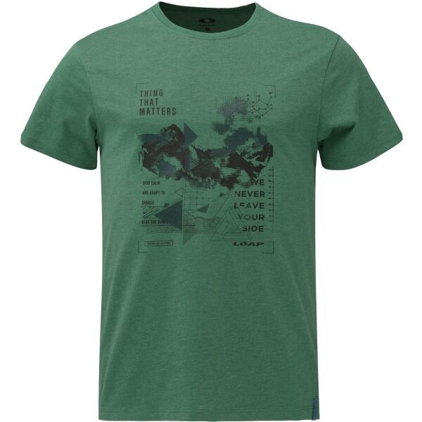 LOAP BORN Pánské tričko, zelená, velikost