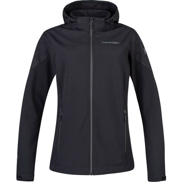 Hannah LORELY Dámská softshellová bunda, černá, velikost