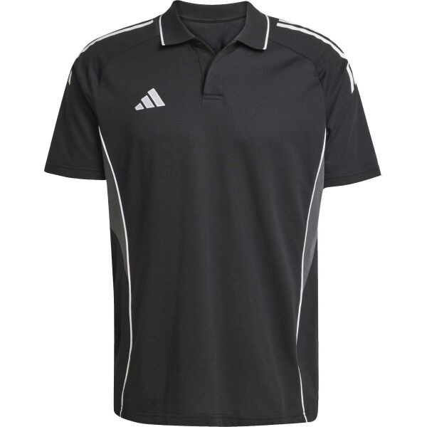 adidas TIRO 25 POLO SHIRT Pánská polo košile, černá, velikost