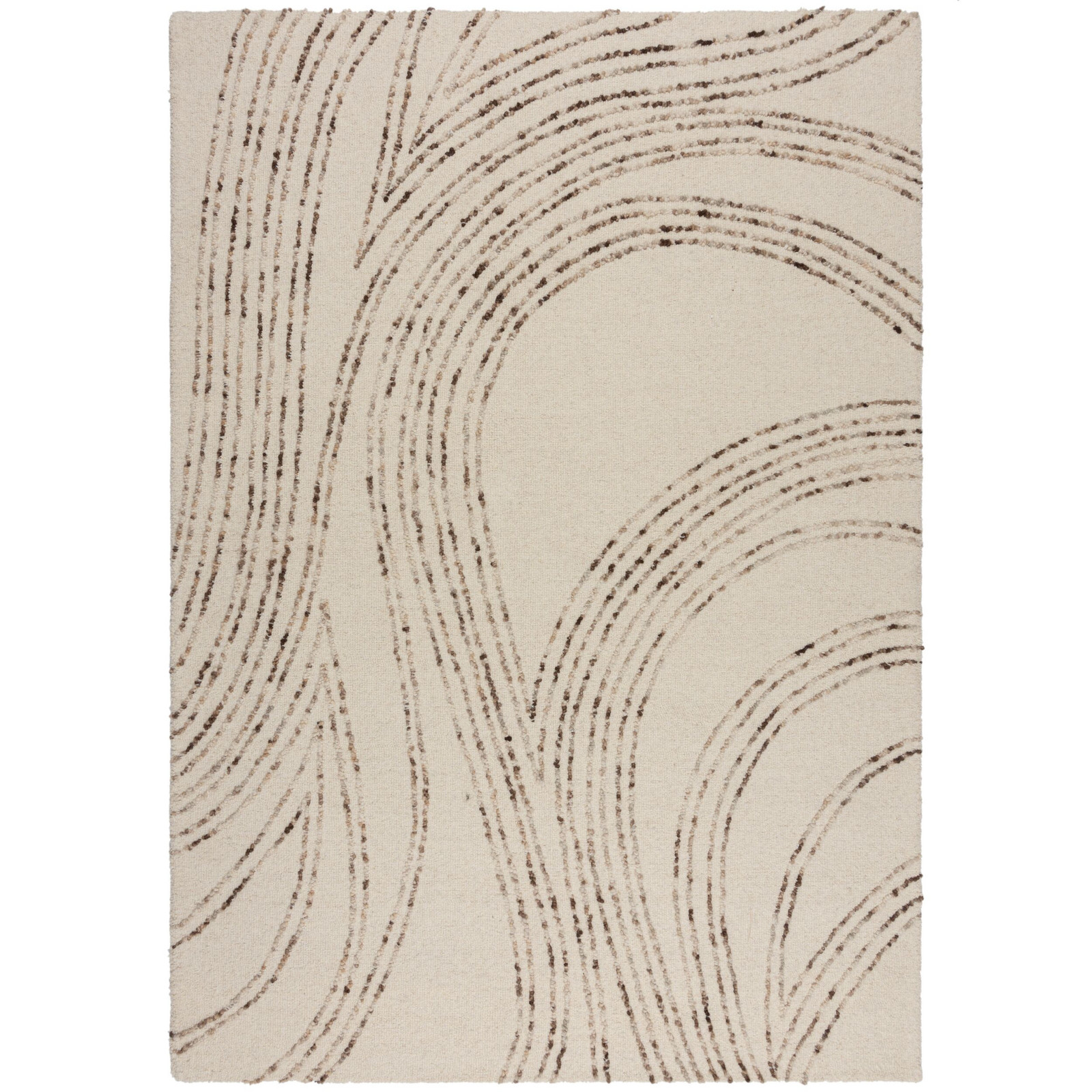 Kusový koberec Memphis Abstract Swirl Natural/Brown - 120x170 cm Flair Rugs koberce