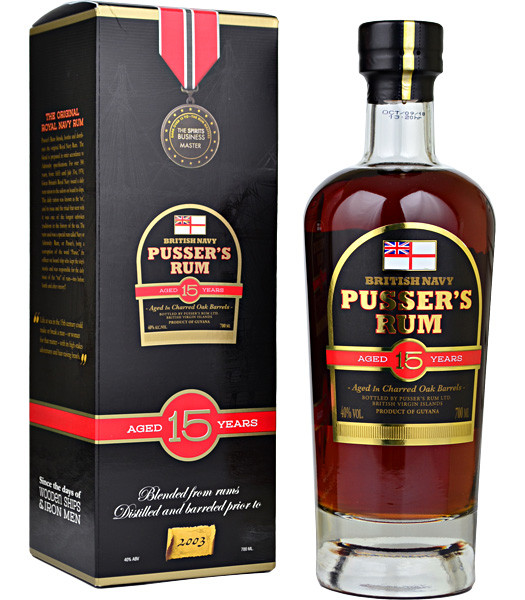 Pusser's 15 yo 40 % 0,7 l