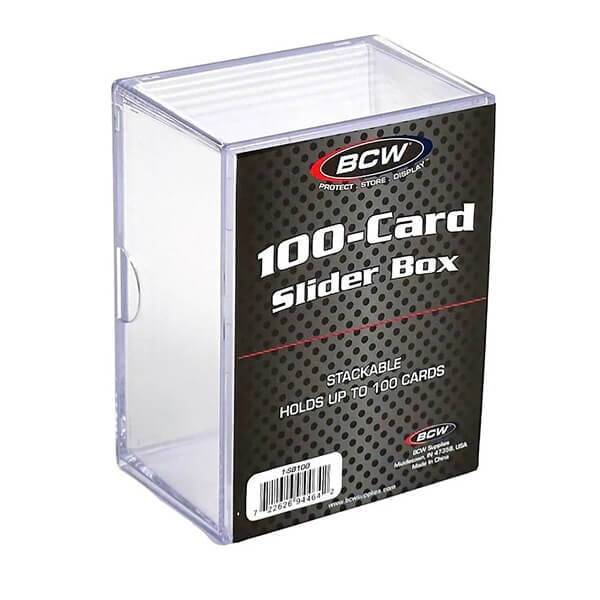 Průhledná krabička BCW na 100 karet (2dílná)