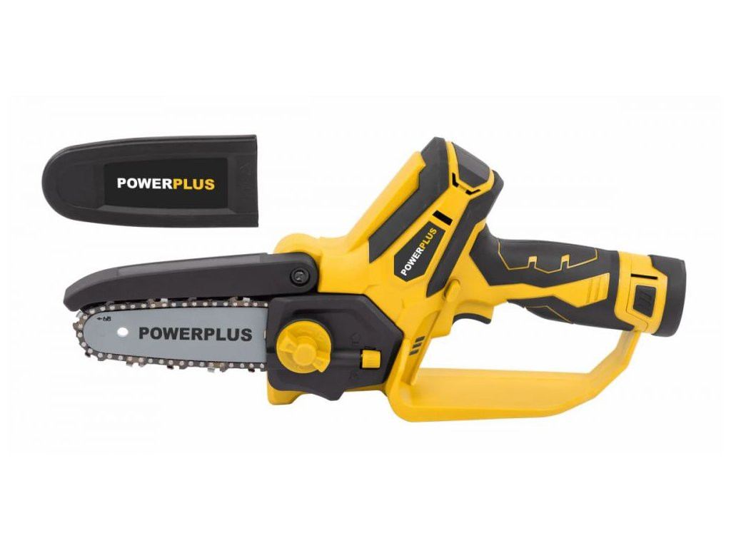 POWERPLUS POWXG1040 AKU jednoruční řetězová pila 12V, LI-ION, 100mm, 1bat.