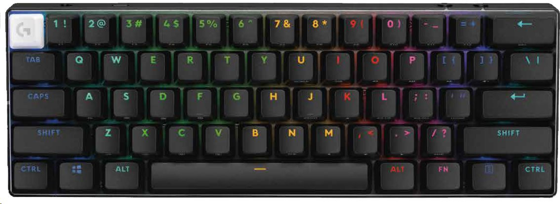 Logitech PRO X 60 LIGHTSPEED Wireless Gaming Keyboard (Tactile) - BLACK - US INT'L, 920-011911