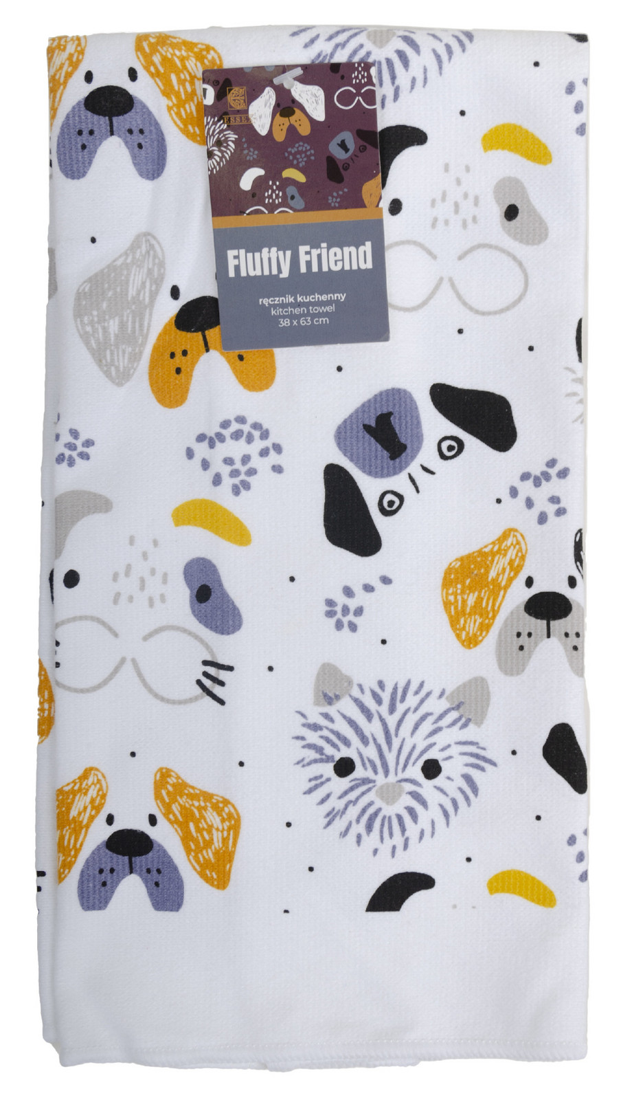 Utěrka FLUFFY FRIEND pejskový motiv mikrovlákno 38x63 cm,