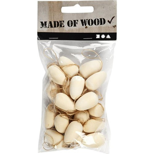 Mini vajíčka, 25 x 15 mm, 20 ks