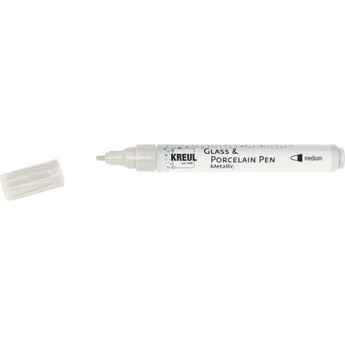 Fix na sklo a porcelán KREUL METALLIC medium PERLEŤOVÁ