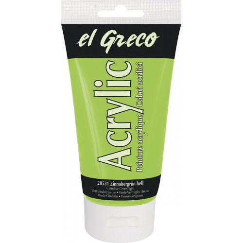 Akrylová barva EL GRECO 150 ml světlá vermilion zelená