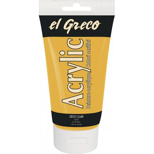 Akrylová barva EL GRECO 150 ml zlatá