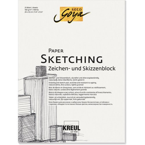 Skicák papír na skicy SOLO GOYA 30 x40 cm
