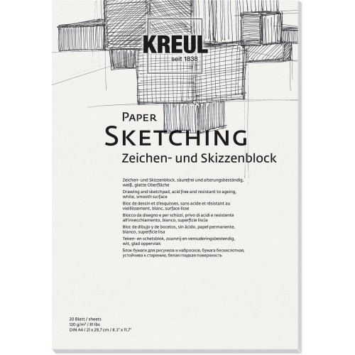 Skicák papír na skicy KREUL 120 g/m2 - DIN A5