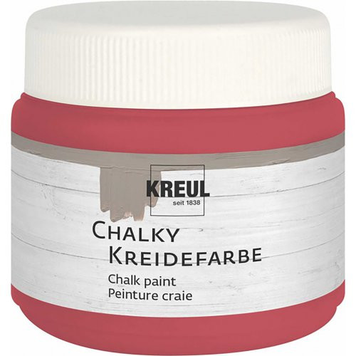Křídová barva CHALKY PAINT 150 ml PŘÍJEMNÁ ČERVENÁ