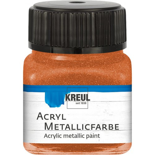 Akrylová barva metalická KREUL 20 ml MĚDĚNÁ