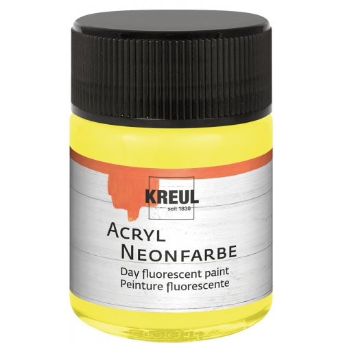 Akrylová barva neonová KREUL 50 ml ŽLUTÁ