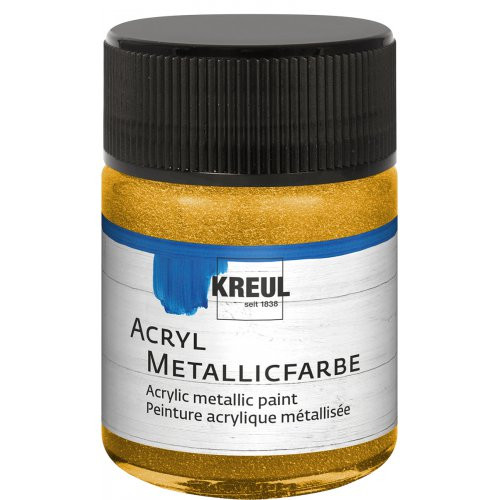Akrylová barva metalická KREUL 50 ml ZLATÁ