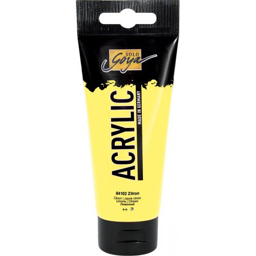 Akrylová barva SOLO GOYA 100 ml CITRÓNOVÁ