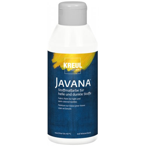 Barva na světlý a tmavý textil JAVANA 250 ml BÍLÁ