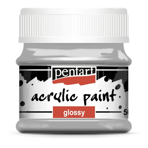 Akrylová barva lesklá 50 ml ŠEDÁ