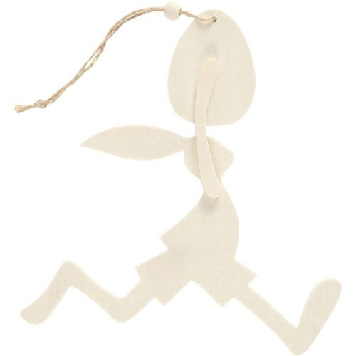 Dřevěný zajíček s vajíčkem 18 x 17 cm