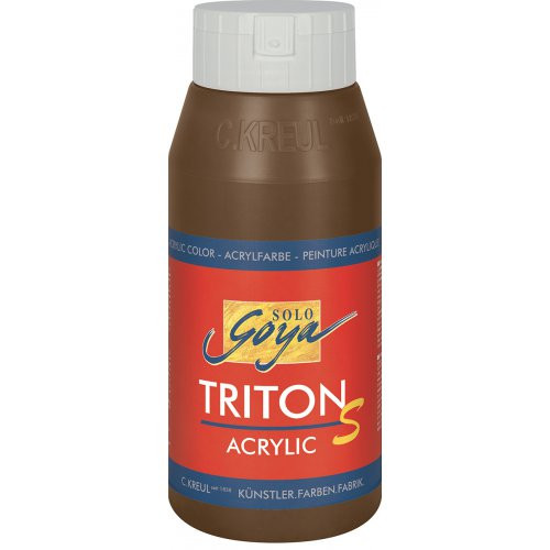 Akrylová barva TRITON SOLO GOYA lesk 750 ml HNĚDÁ