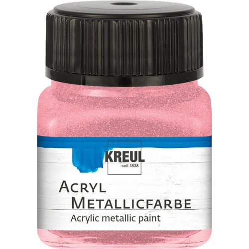 Akrylová barva metalická KREUL 20 ml RŮŽOVÁ