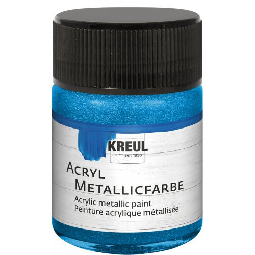 Akrylová barva metalická KREUL 50 ml MODRÁ