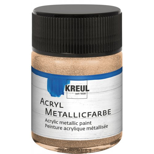 Akrylová barva metalická KREUL 50 ml ŠAMPAŇSKÁ