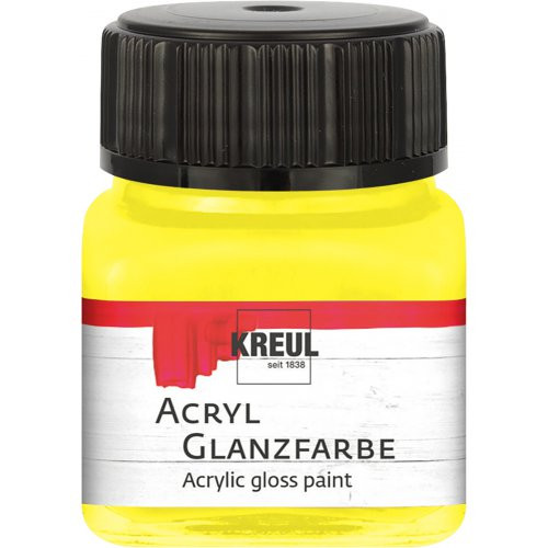 Akrylová barva lesklá KREUL 20 ml ŽLUTÁ