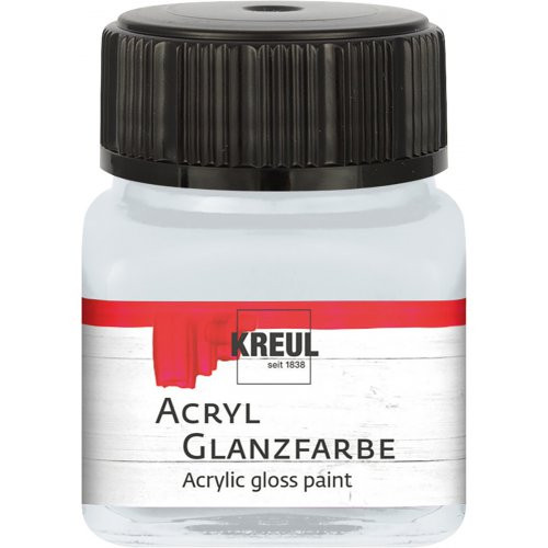 Akrylová barva lesklá KREUL 20 ml SVĚTLÁ ŠEDÁ