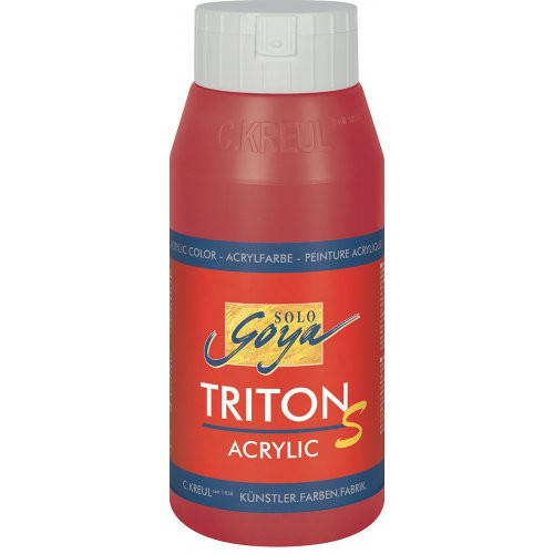 Akrylová barva TRITON SOLO GOYA lesk 750 ml KARMÍNOVÁ