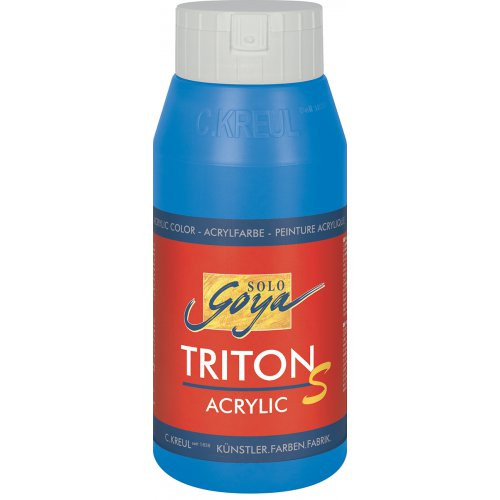 Akrylová barva TRITON SOLO GOYA lesk 750 ml MODRÁ