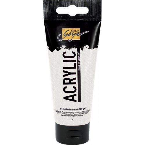 Akrylová barva SOLO GOYA EFEKT 100 ml PERLEŤOVÁ BÍLÁ